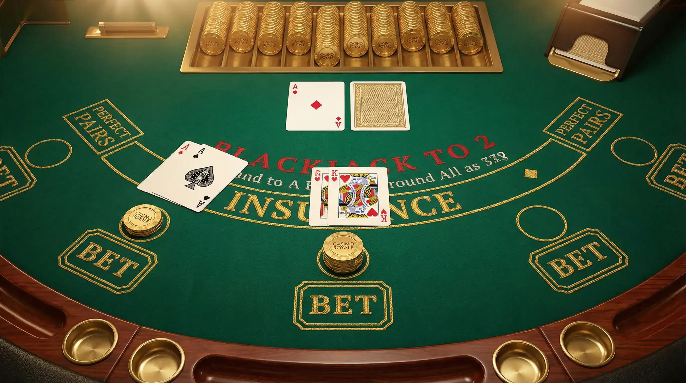 Blackjack 21 jogo de cartas cassino